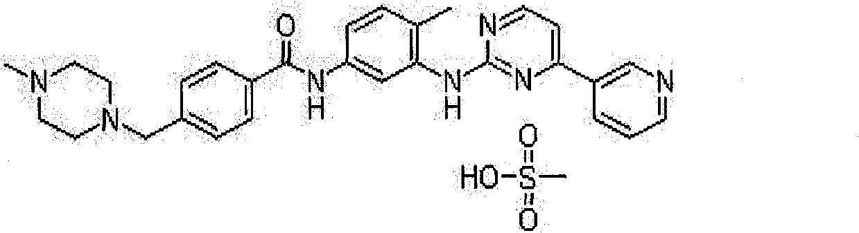 Preparation method of methylsulfonic acid imatinib tablet