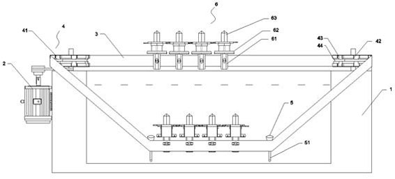 Glass fiber yarn circulating infiltration system