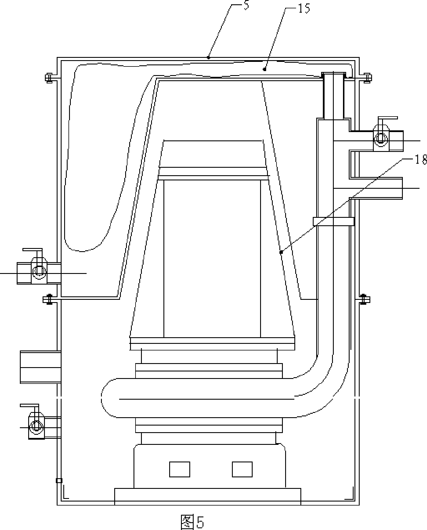 Submarine decontamination machine