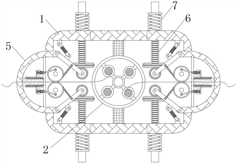 Textile yarn sizing device for clothing manufacturing