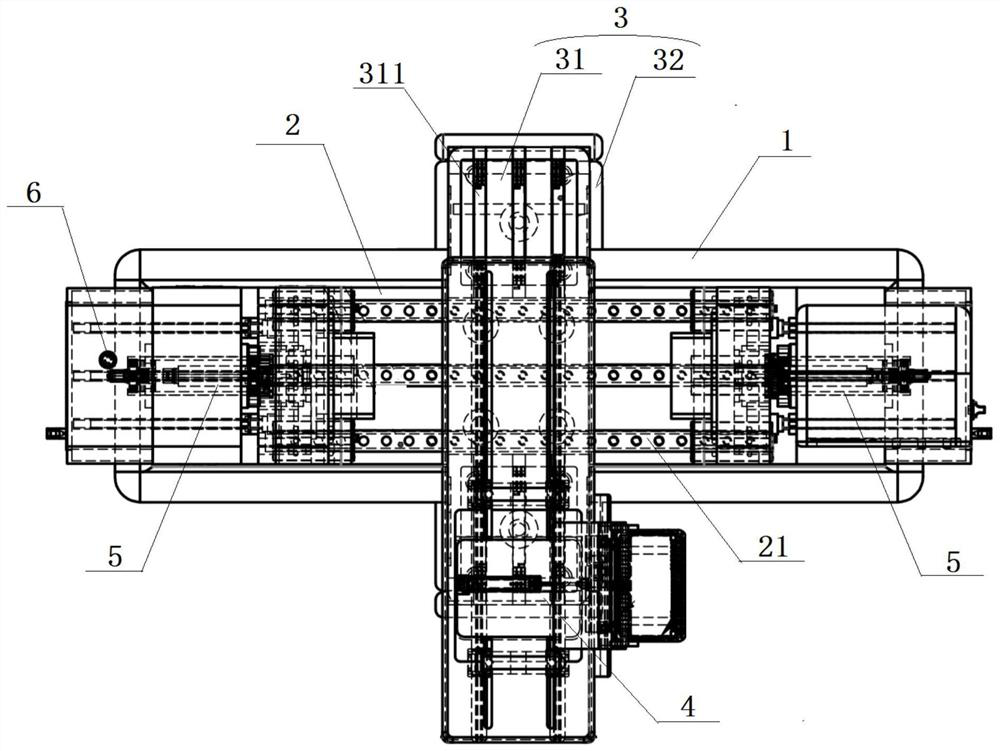 Horizontal press machine for assembling galvanic pile