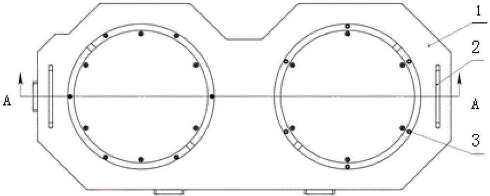 Integral type observation cover plate used for semiconductor coating equipment