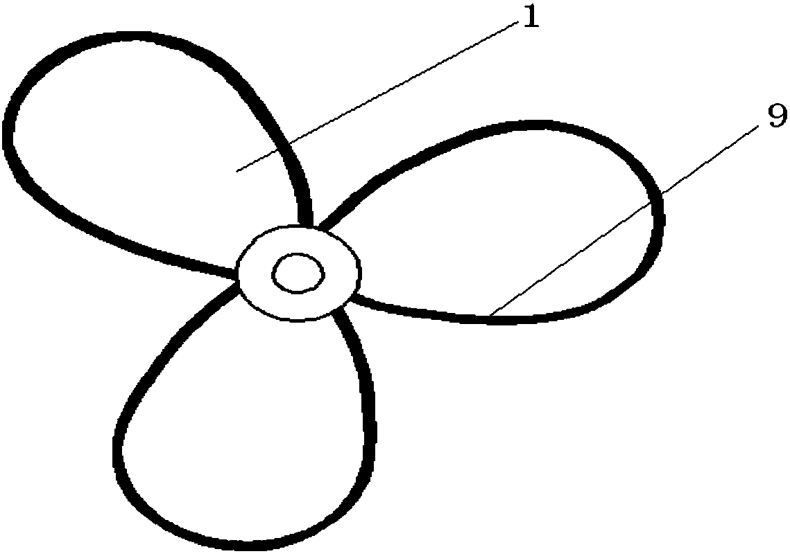 Marine anti-net-twining propeller