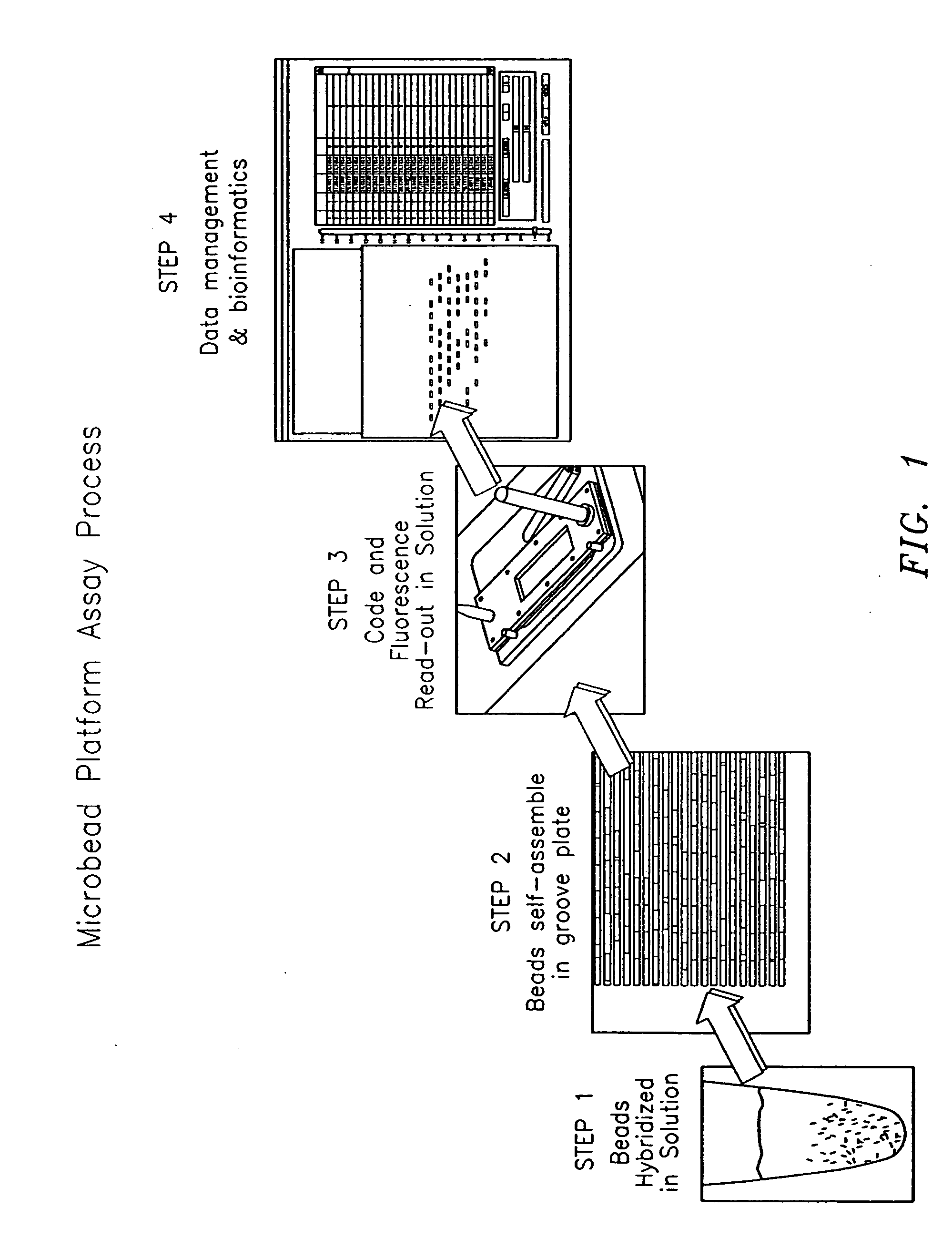 Multi-well plate with alignment grooves for encoded microparticles