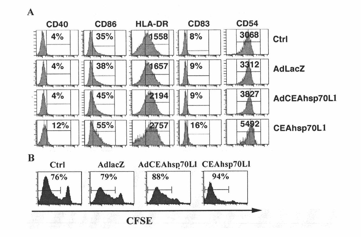 Recombinant adenovirus with fusion protein gene and preparation method and application thereof