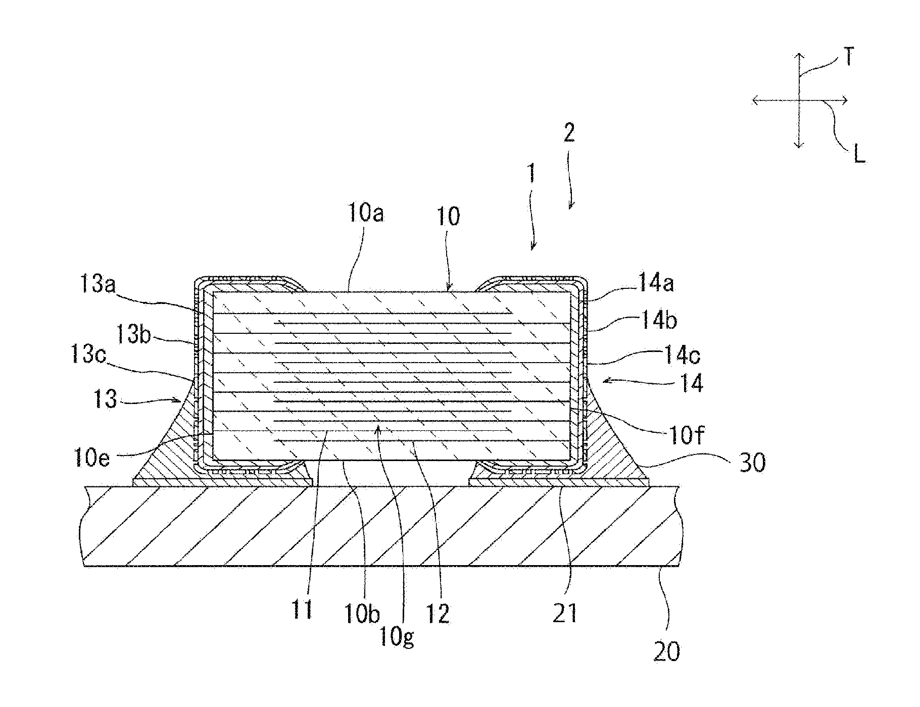 Electronic component and electronic component-mounted structure
