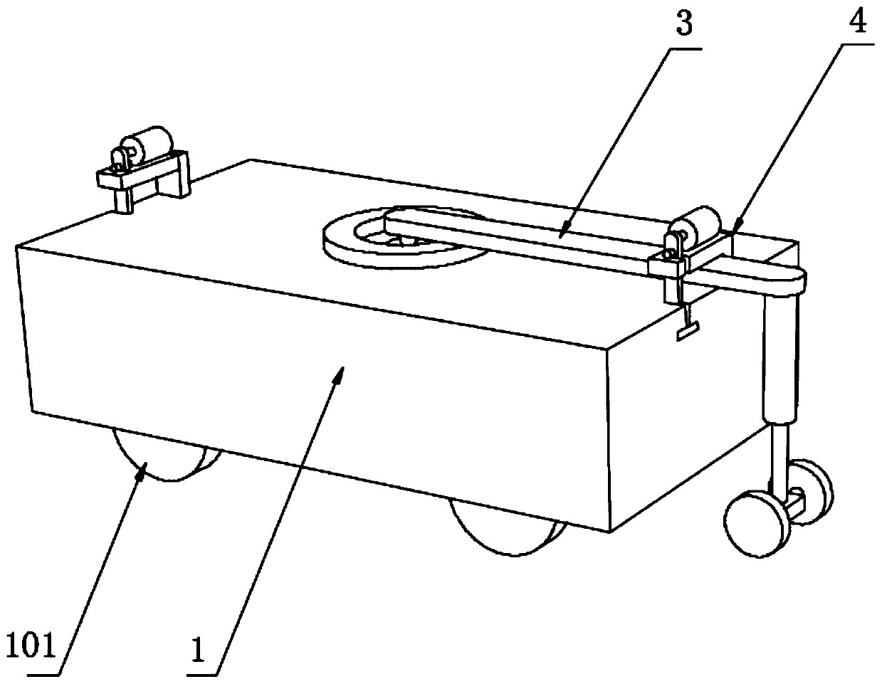 Disaster relief robot based rolling type moving device