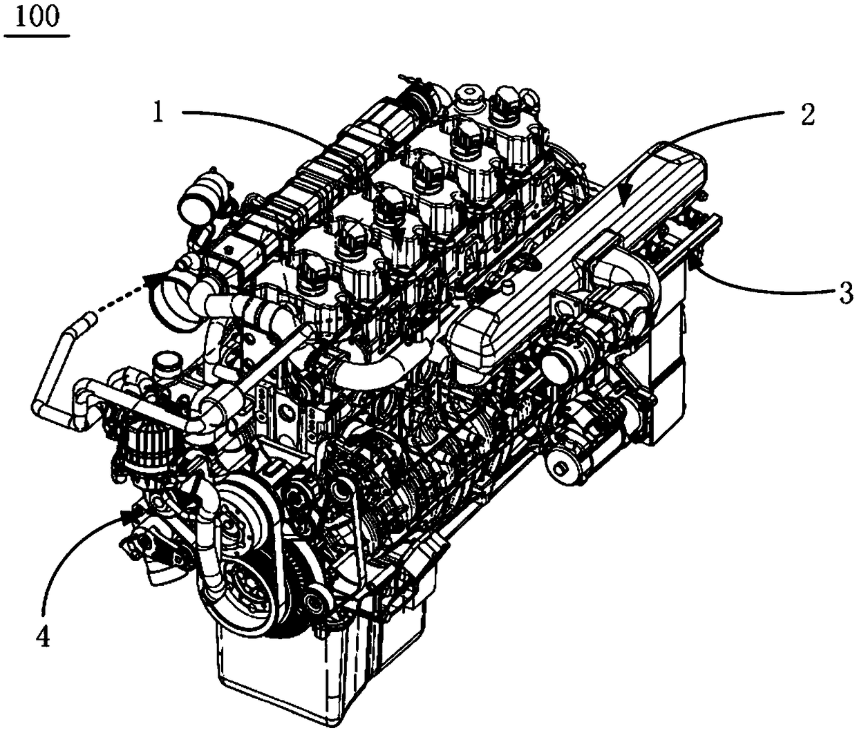 Starting method used for methanol engine and methanol engine