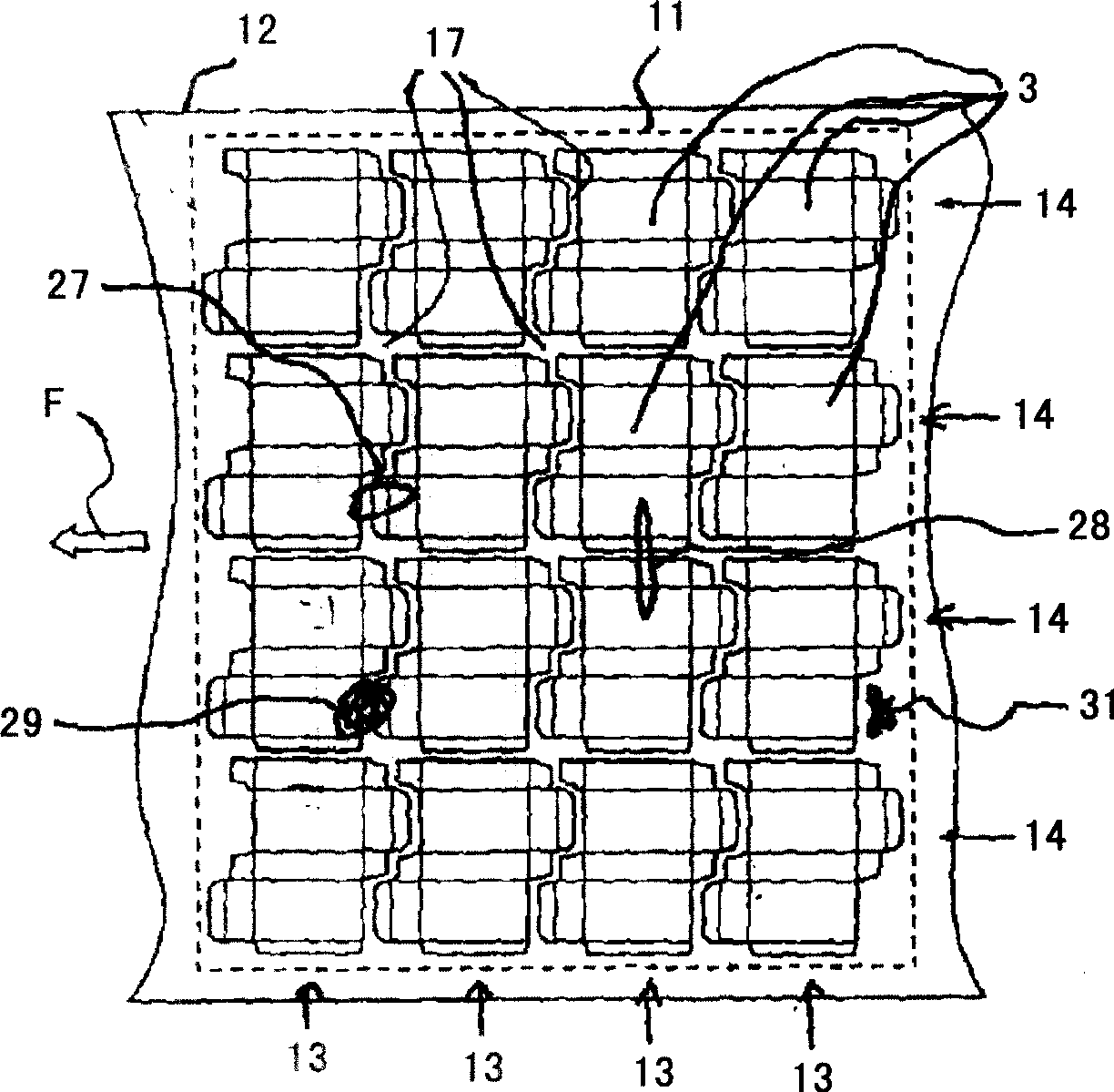 Method for determining the surface quality of a support and machine for transforming the associated support