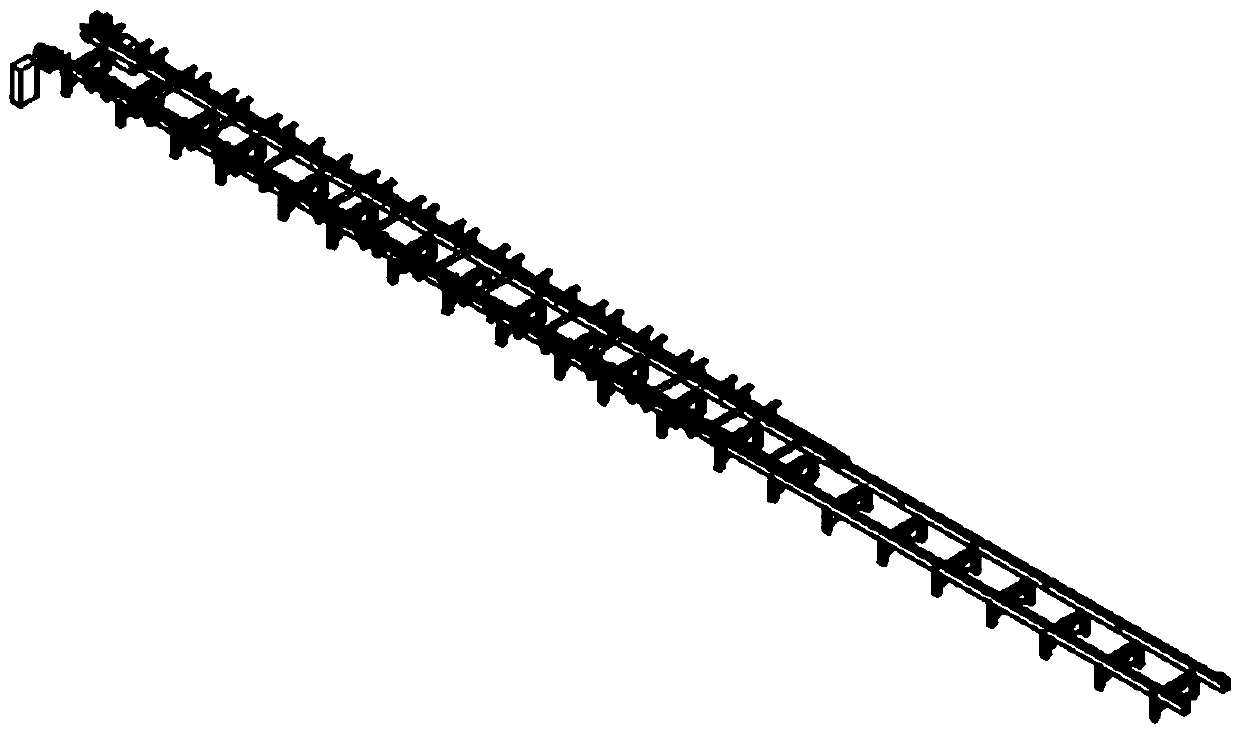 Embedded medium-low speed maglev train maintenance platform and using method thereof