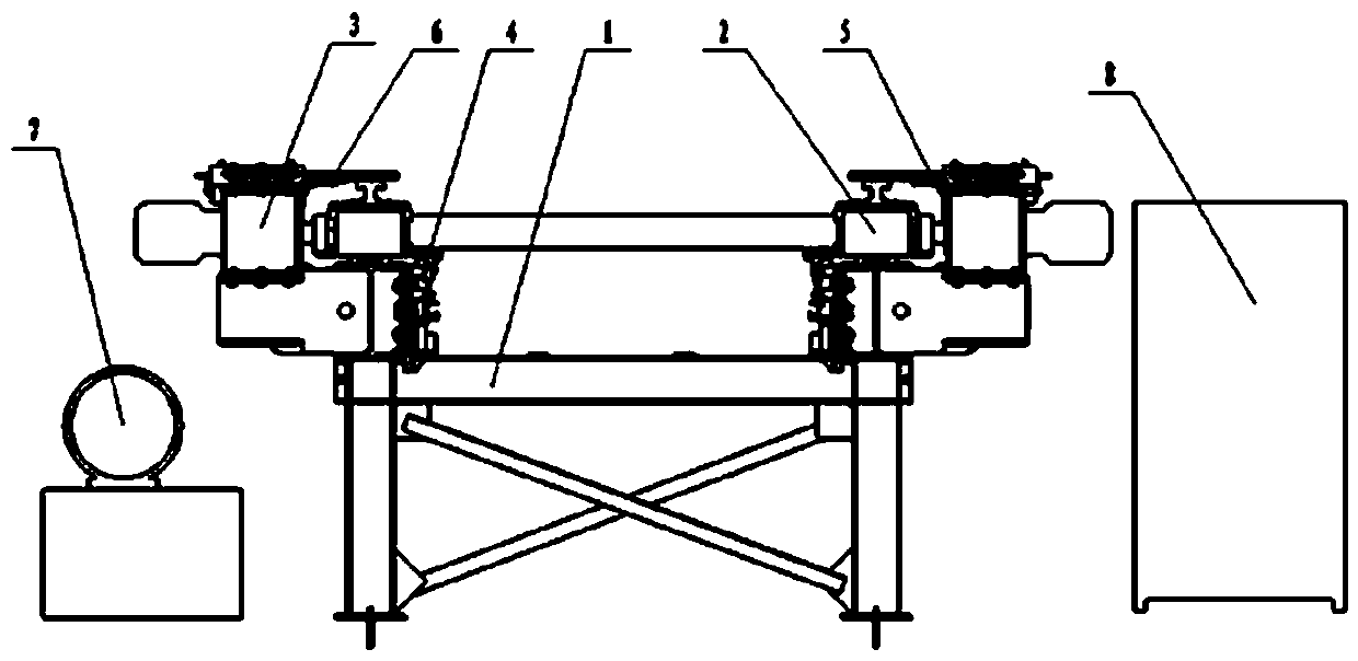 Embedded medium-low speed maglev train maintenance platform and using method thereof