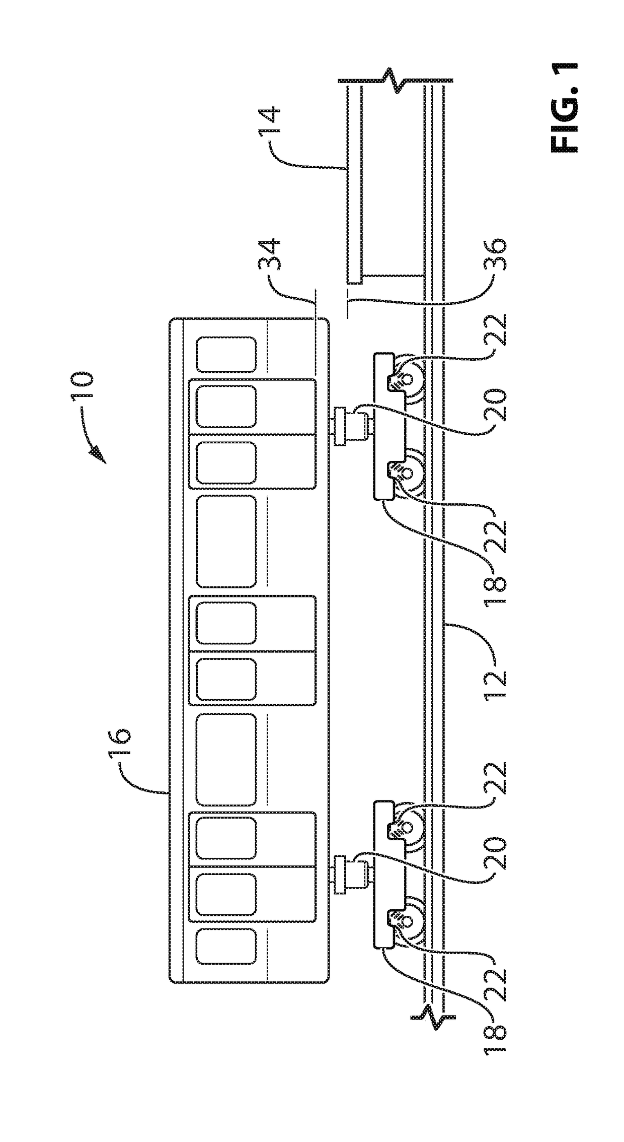 Height adjustable secondary suspension for a rail vehicle