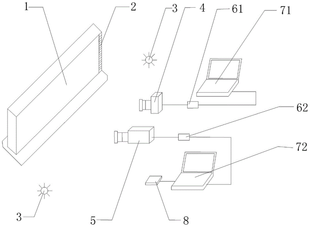 Mining overburden separated strata allometry test monitoring system and analysis method