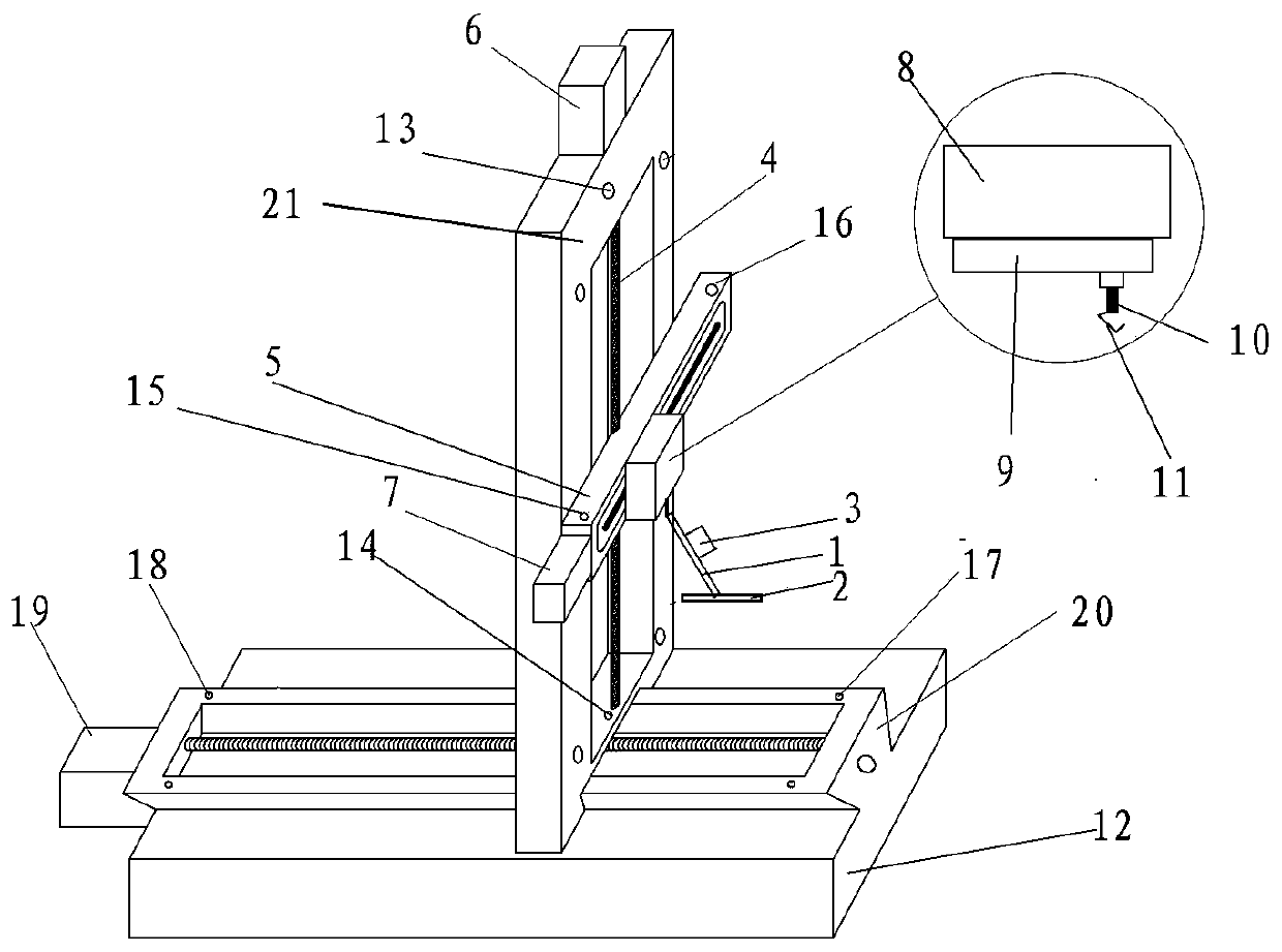 Measuring device and method for shafting shaft rod rotational friction torque