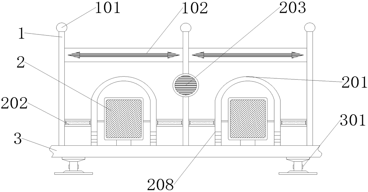 Road divider with illumination system used conveniently at foggy days