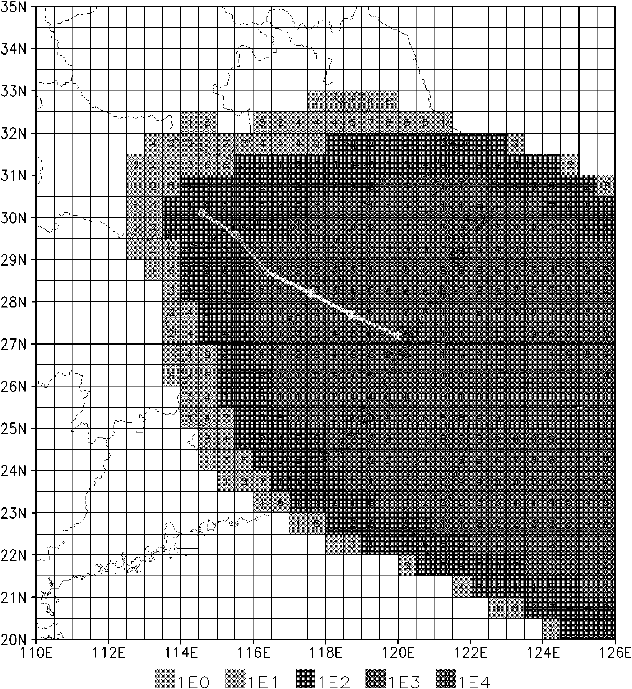 Method for measuring potential destructiveness of tropical cyclone