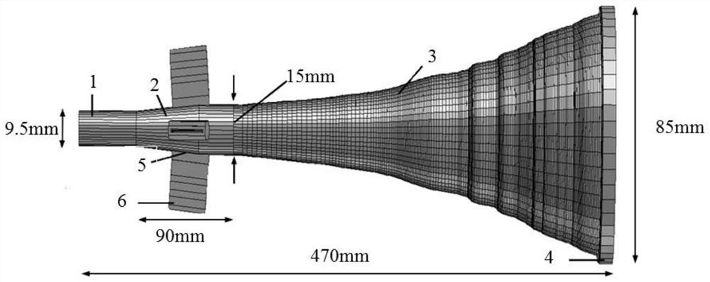 A kind of x/ka multi-frequency broadband multi-mode feed