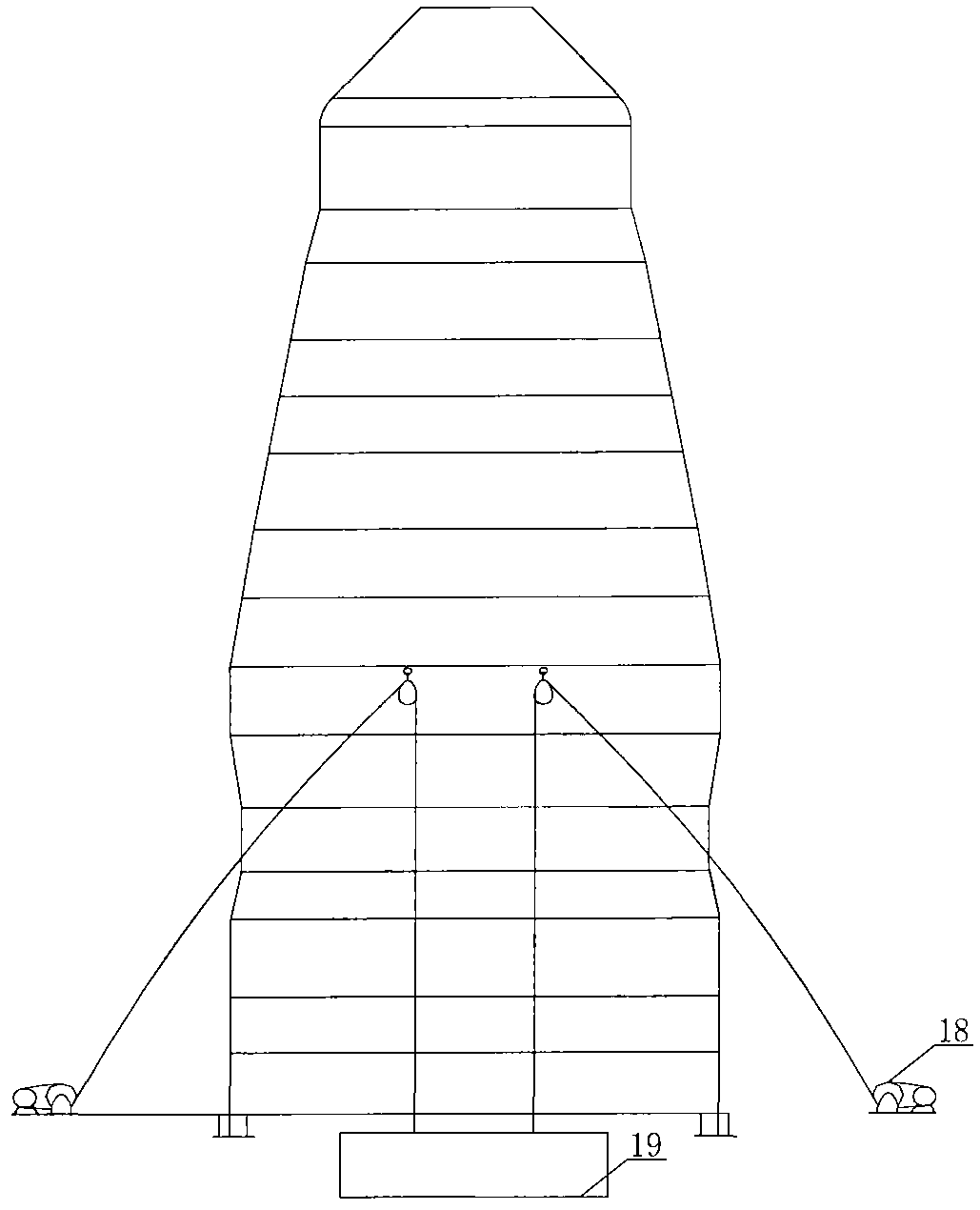 Installation method for quickly removing and replacing middle-section furnace casing of large blast furnace