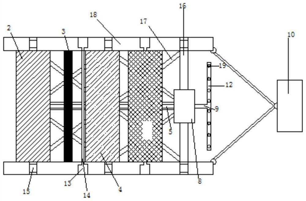 Steel bridge full-section cleaning, painting, stone spreading machine and its use