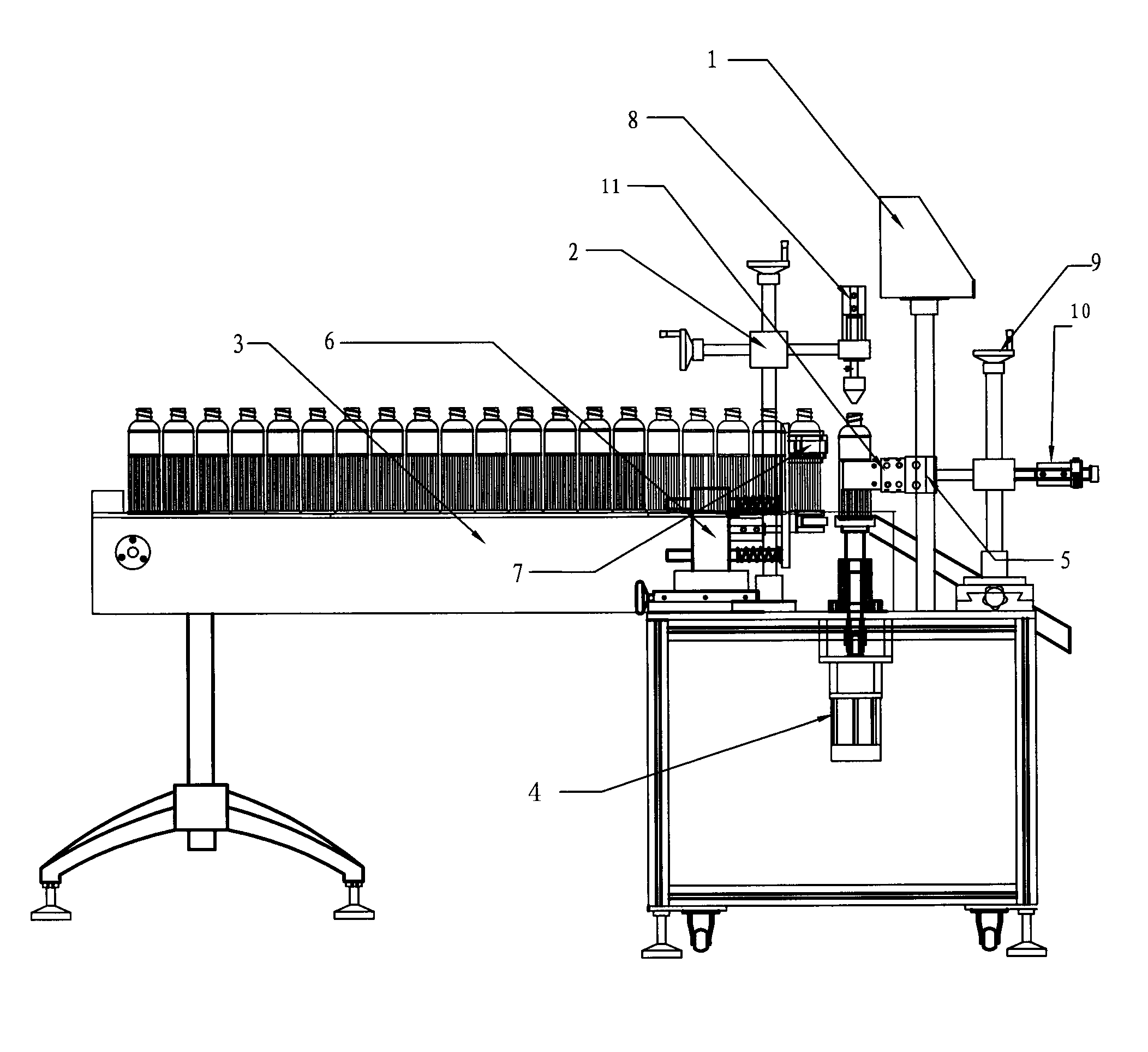 Copying labeling machine