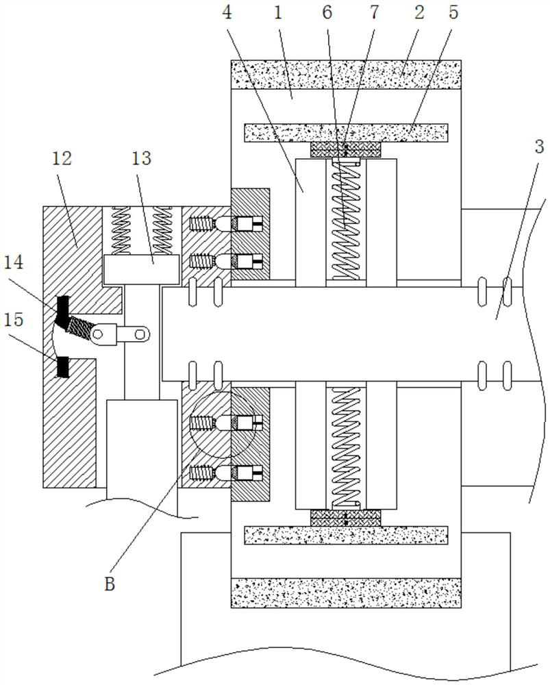 Self-locking walking machine capable of preventing overspeed rotation