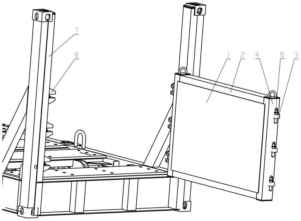 Detachable movable end wall