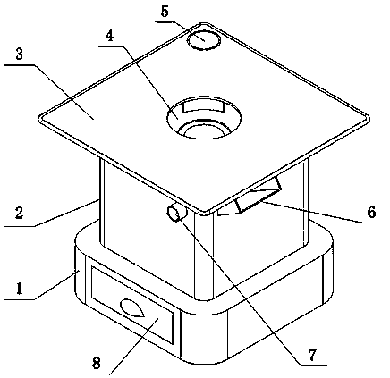 Biomass fuel combustion stove without dust discharged from fire port and combustion method thereof