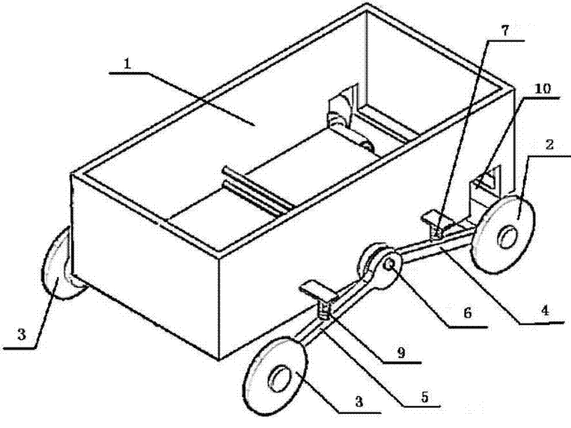 Double-drive double-bearing type racing car