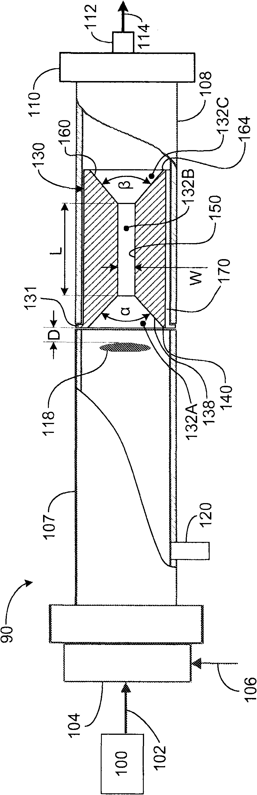 Liquid chromatography detector and flow controller therefor