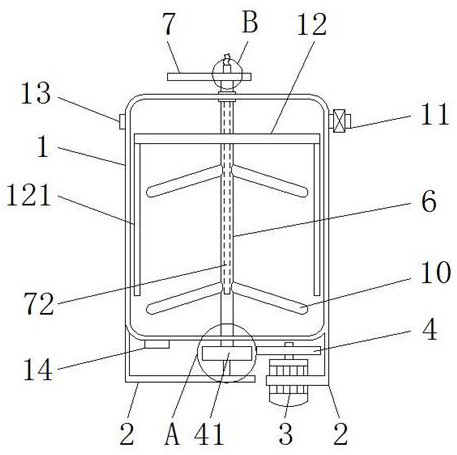 An energy-saving stirring device for liquid mixing