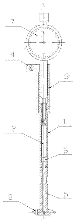 Handheld universal measuring instrument for M values of internal splines