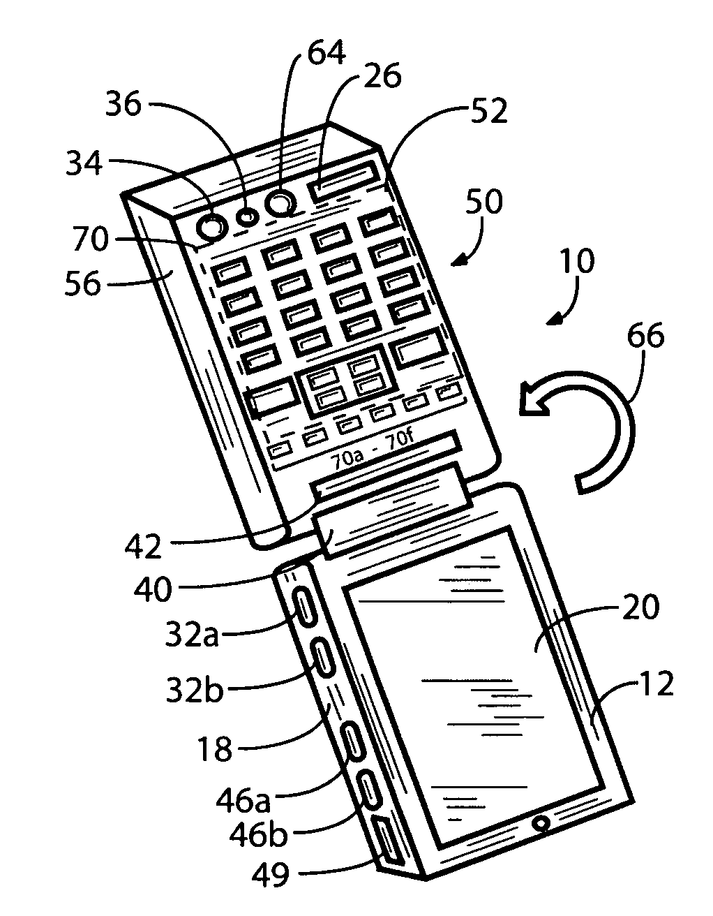 Hand held mobile communication device and method for managing printed documents