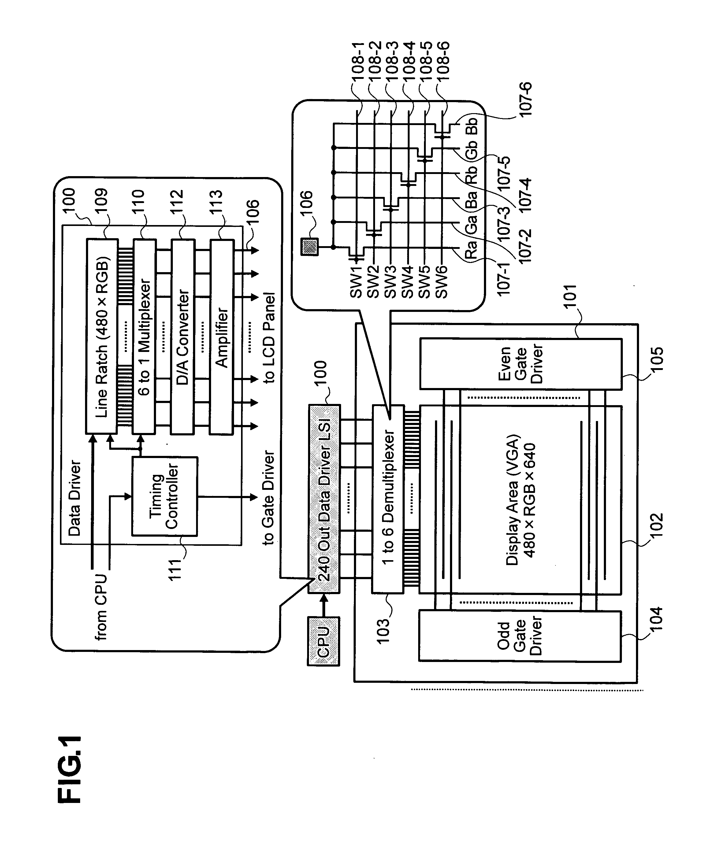 Display device and method for driving a display device
