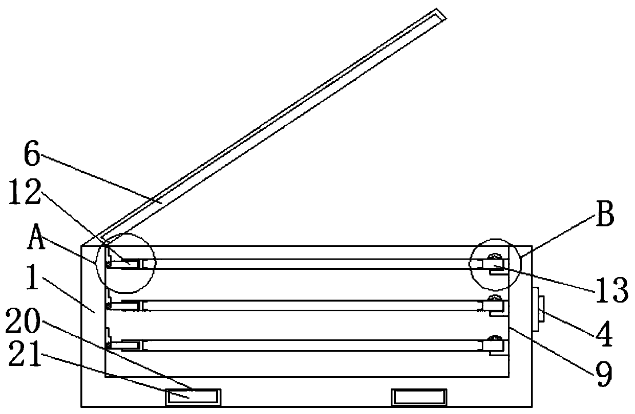 Push-pull travelling bag with capability of layering inside