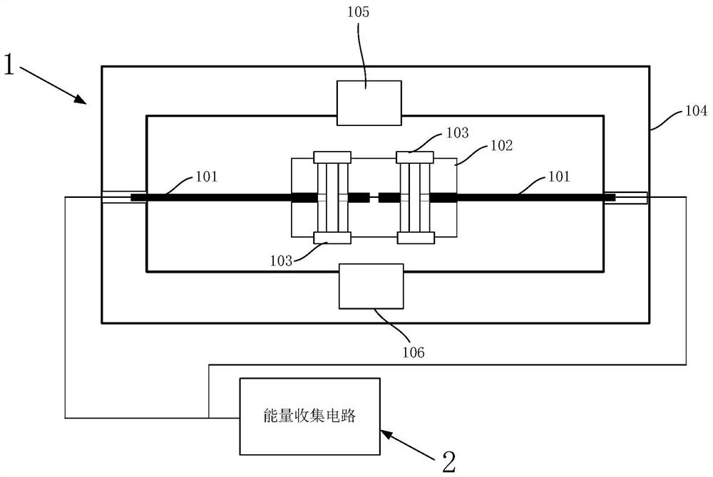 A Broadband High Reliability Piezoelectric Beam Coupled Energy Harvesting Device