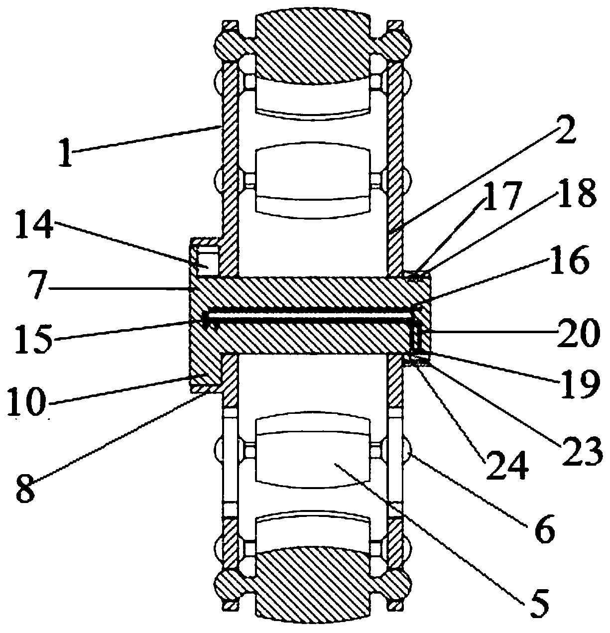 Mecanum wheel for hydraulically regulating the direction of a roller
