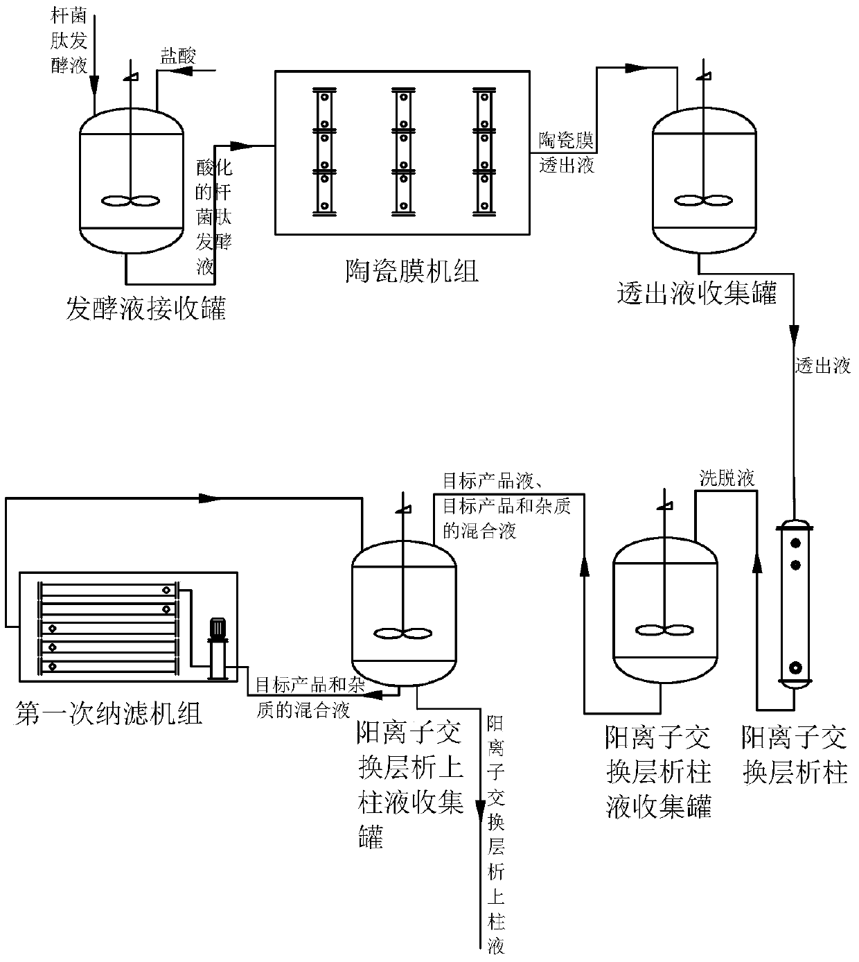 Pharmaceutical grade bacitracin and preparing device thereof