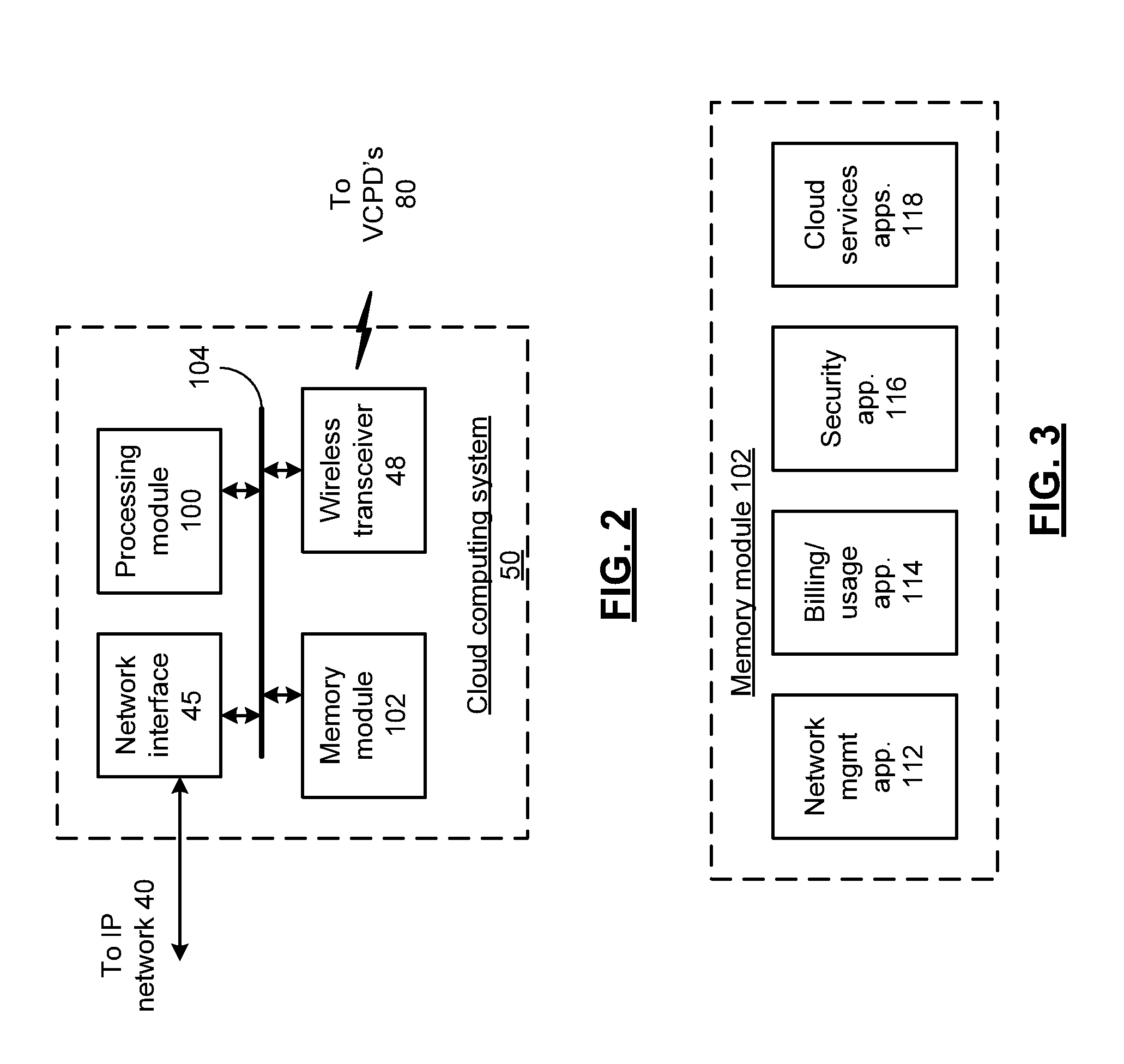 Cloud computing system, vehicle cloud processing device and methods for use therewith