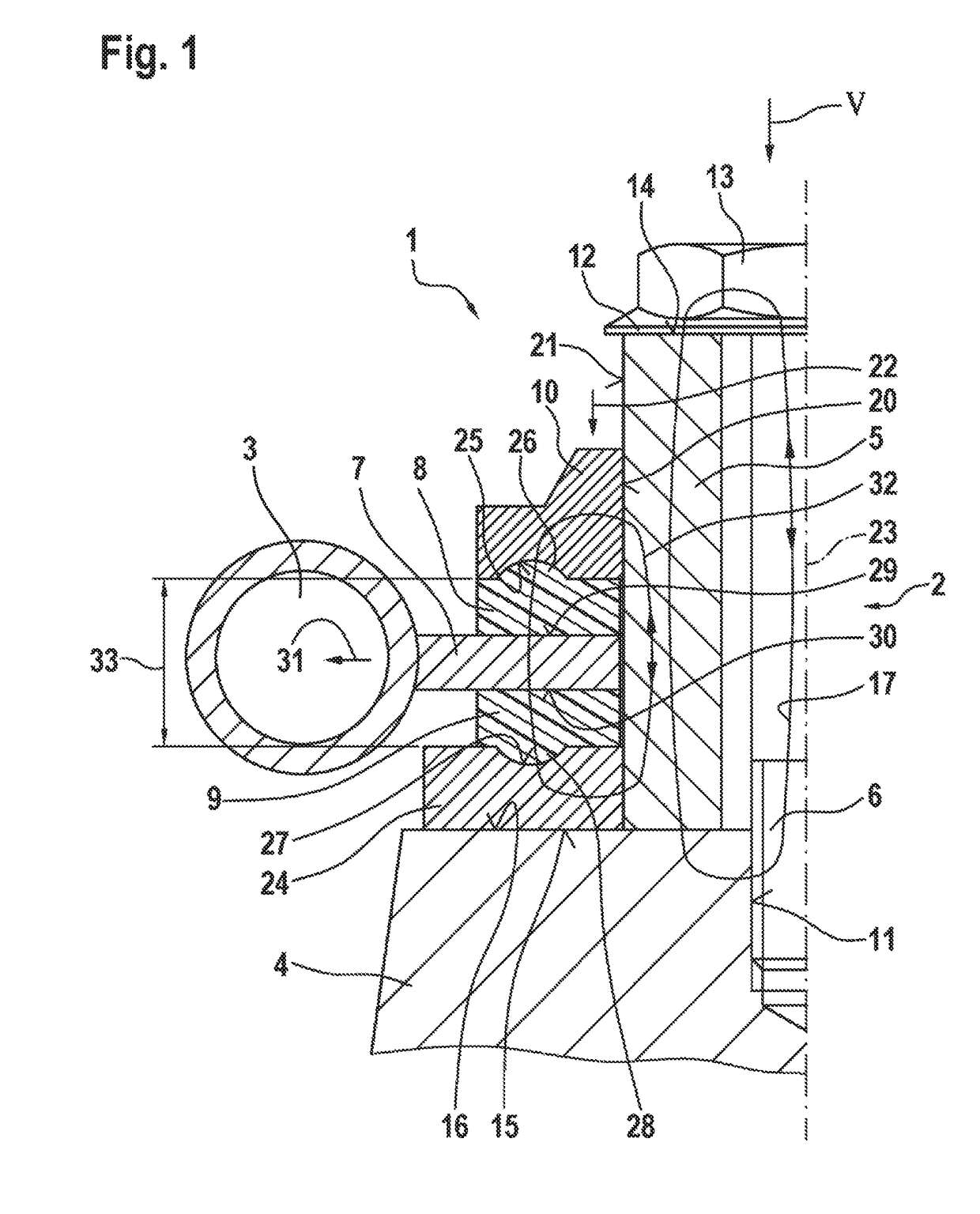 Retainer for fastening a fuel distributor to an internal combustion engine and system having such a retainer