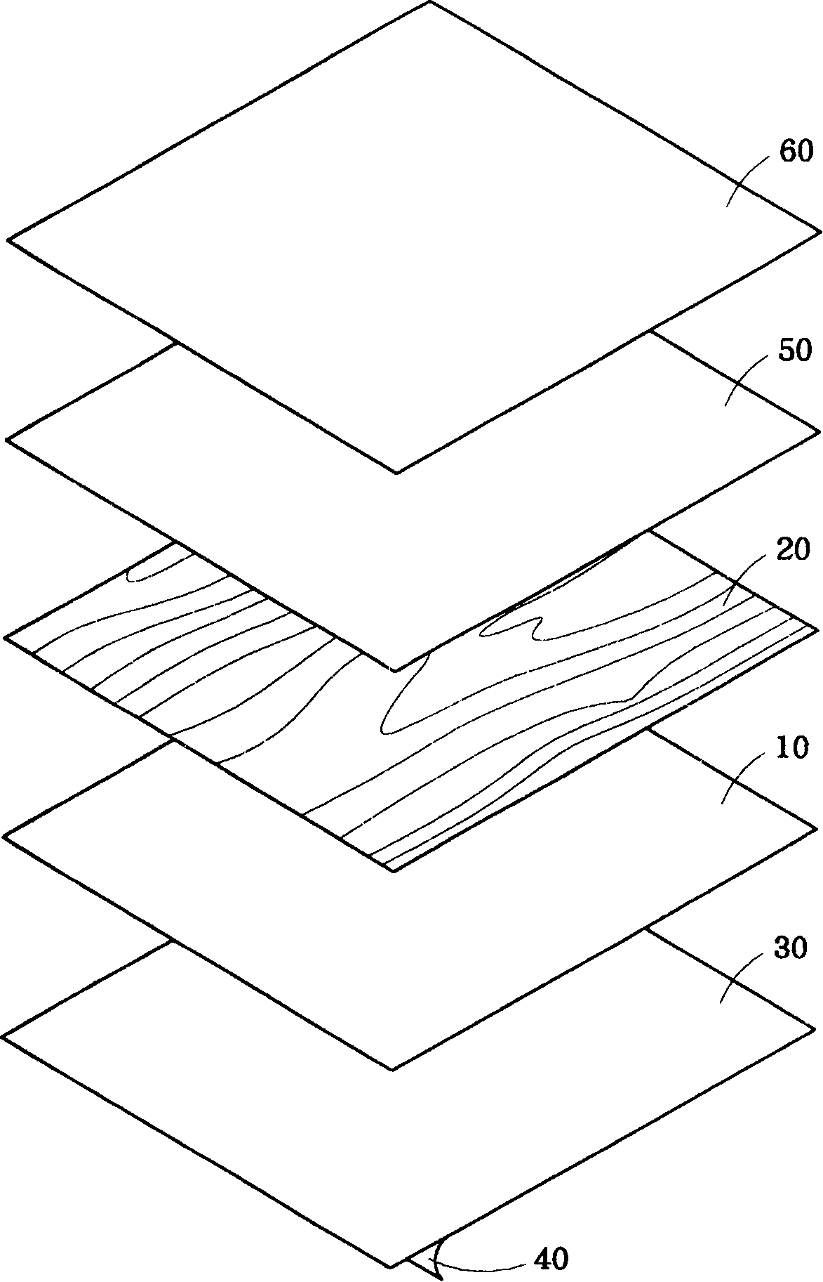 Coating nano antimicrobial material surface layer self-adhering edge-trimming plate material and its making method