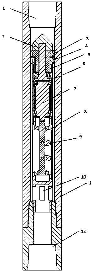 Downhole gas phase space rotary swing drilling tool and implementation method thereof