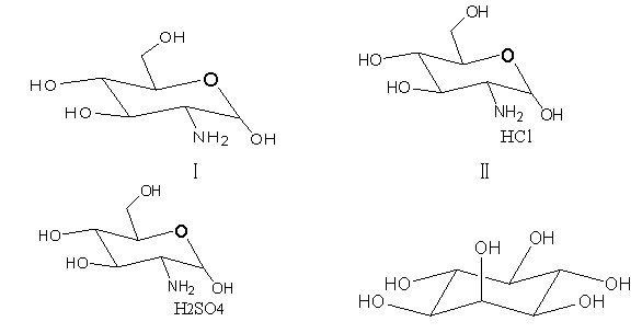 2-amino-2-deoxy-D-glucose and new application of hydrochloride, sulfate and myo-inositol thereof