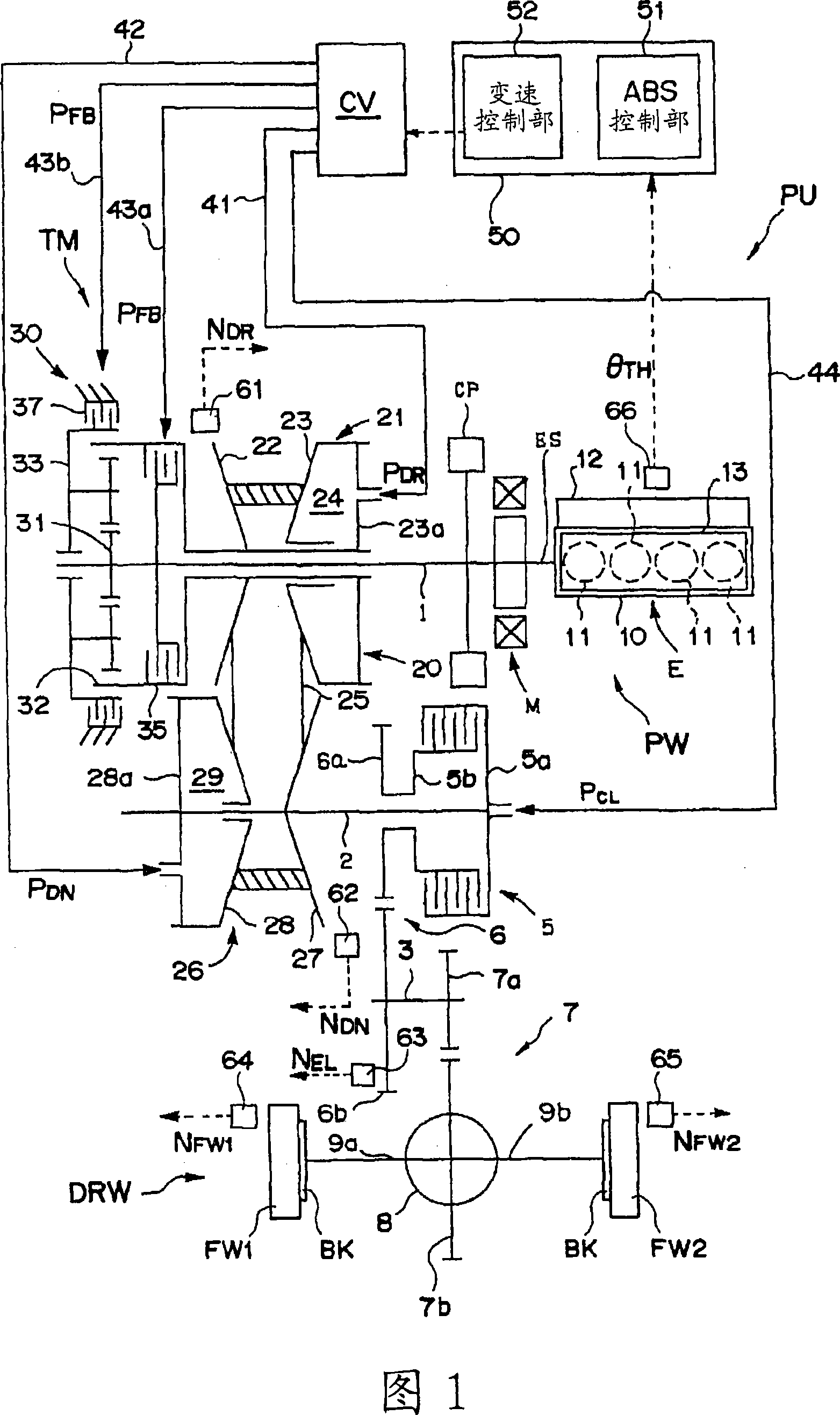 Vehicle stepless transmission