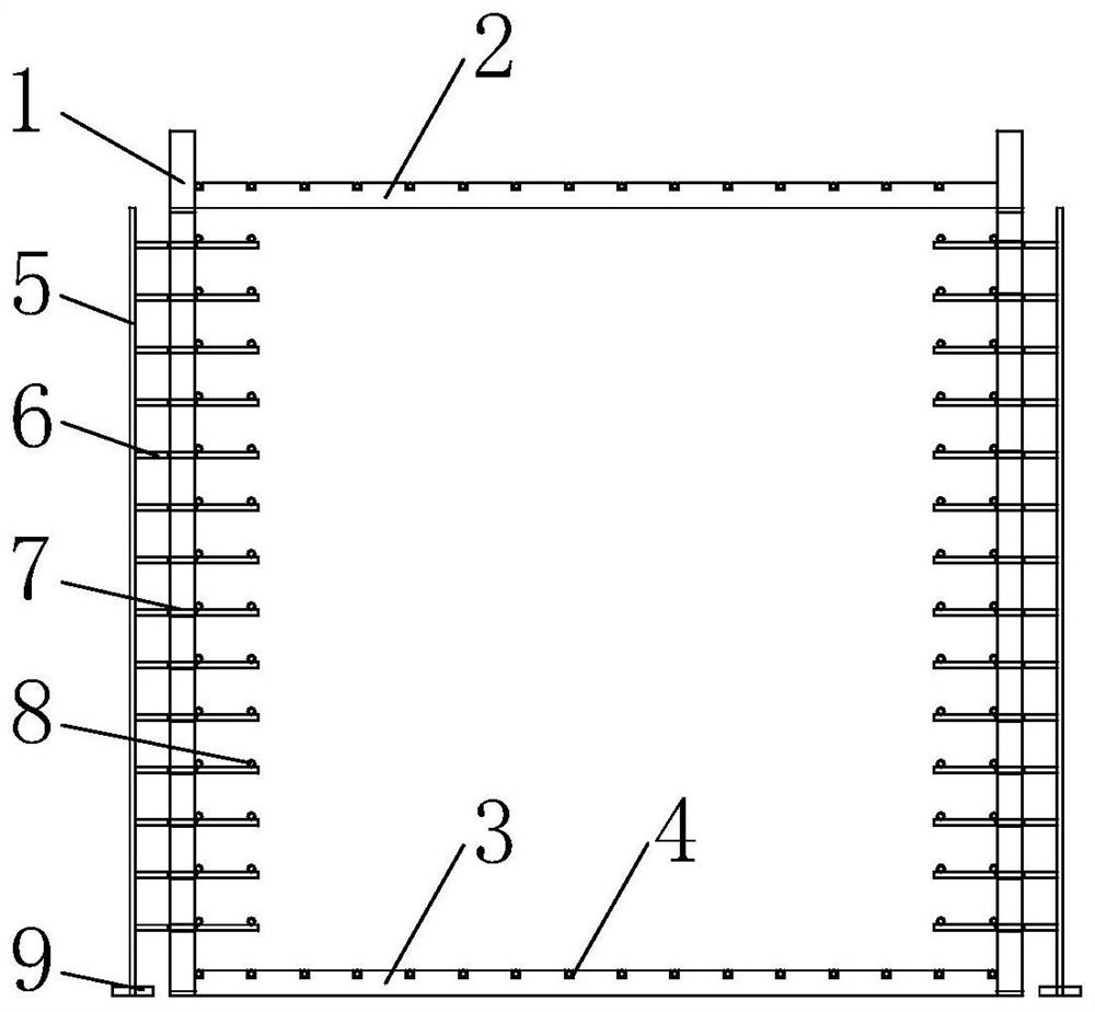 Porous cast-in-place box culvert bottom plate and construction method