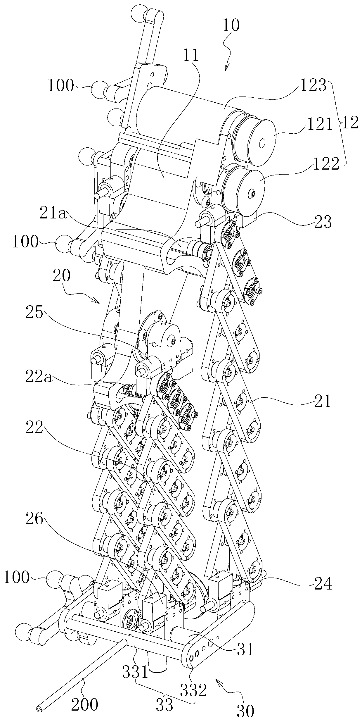 Distal Central Motion Mechanism Based on Scissor Mechanism