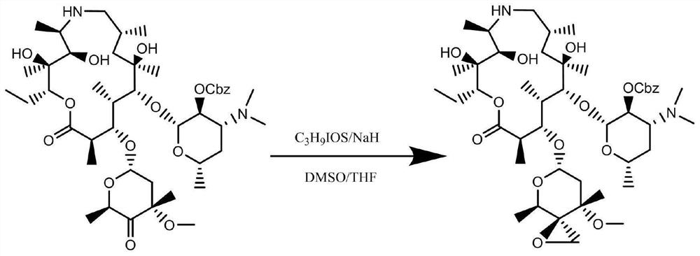 Method for synthesizing and purifying tulathromycin impurity E
