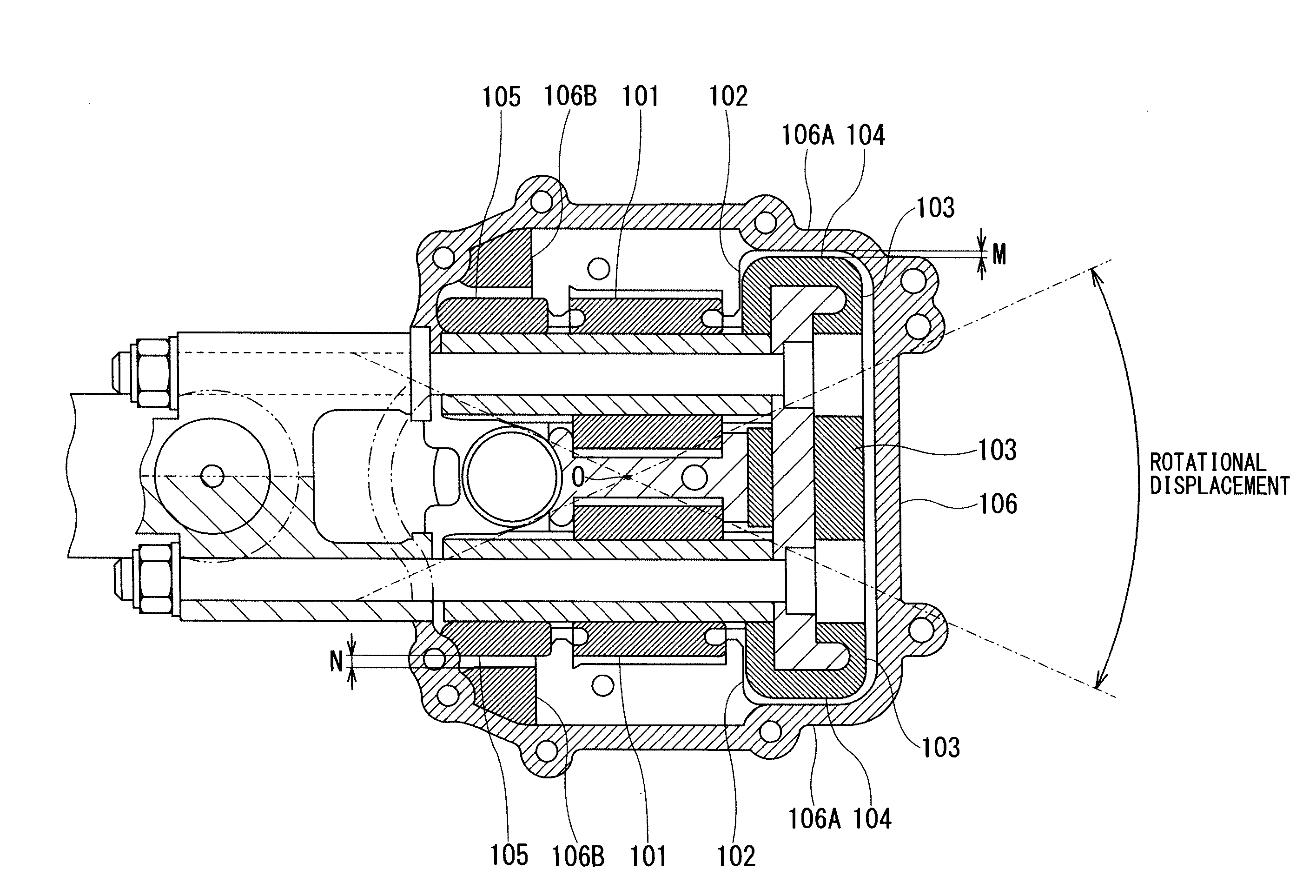 Mount device for outboard motor