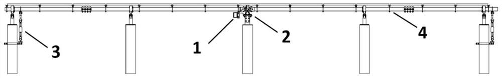 Double one-way electromagnetic valve hydraulic locking wind-resistant control system of single-shaft photovoltaic tracker