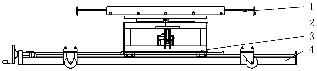 Three-degree-of-freedom positioning device and detection method for radiographic detection of aircraft structural parts