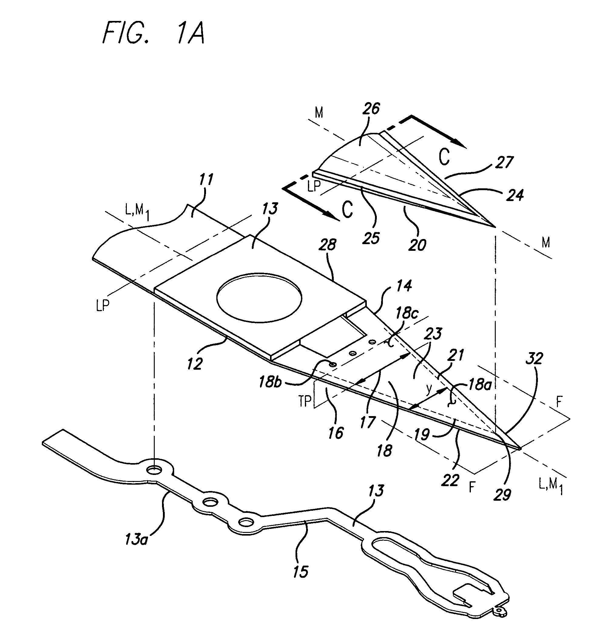 Windage insensitive disk drive suspension